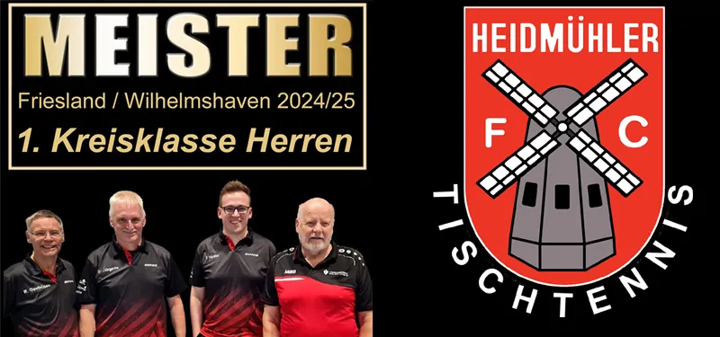 Bild zeigt die Meister des Tischtennis